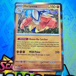hariyama (073/132) - holo rare — pokémon: mega evolutions